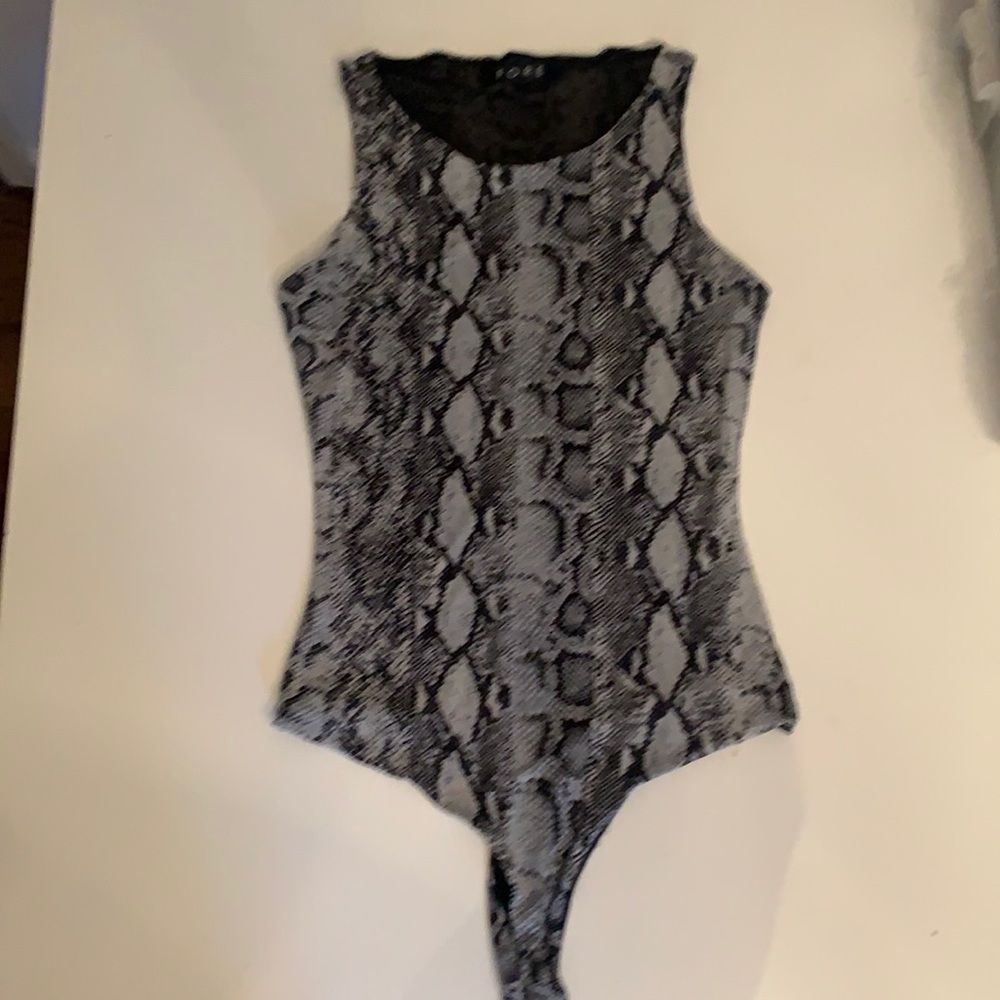 FORE snake printed bodysuit
